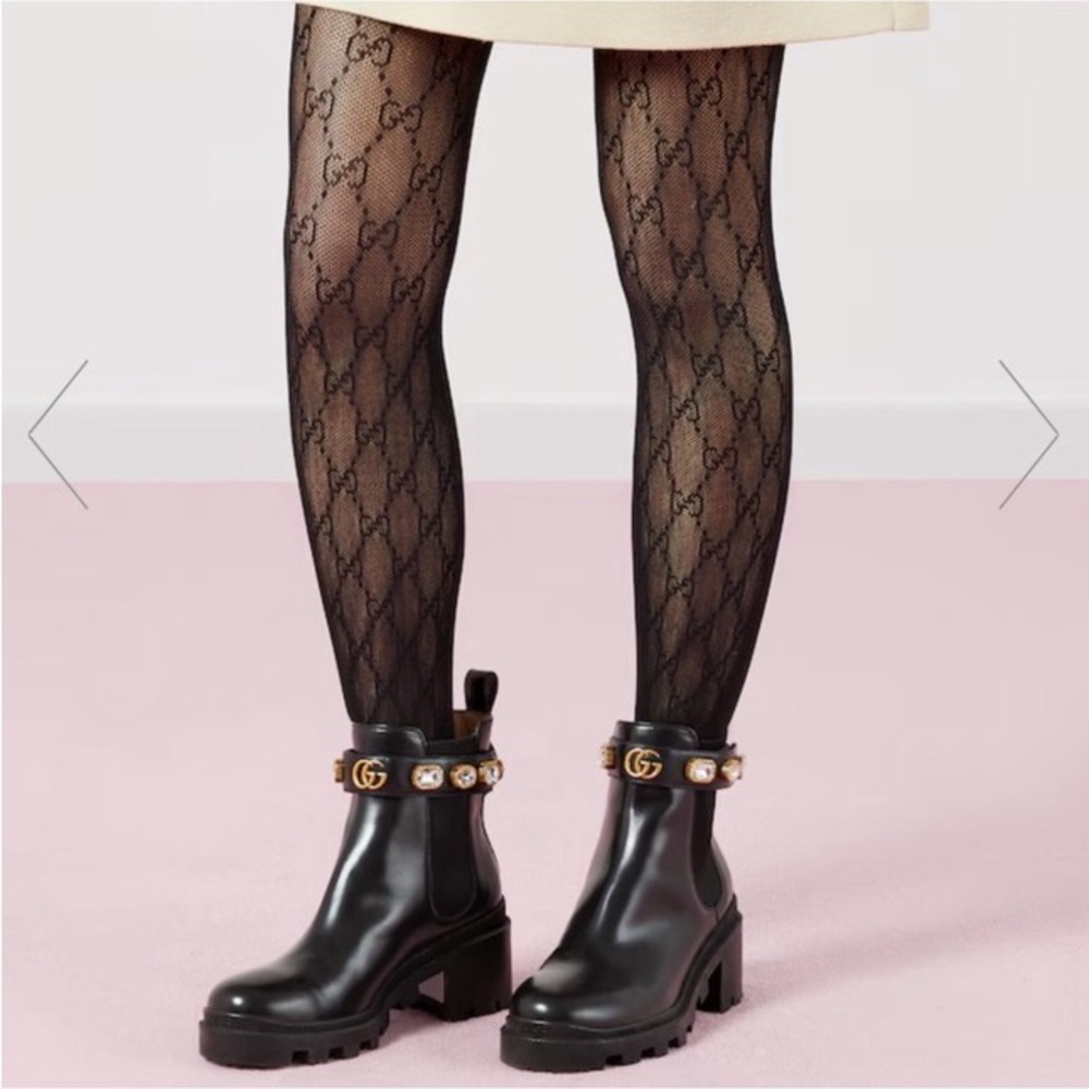 Gucci Leather Ankle Boot with Belt - Picture 2 of 9